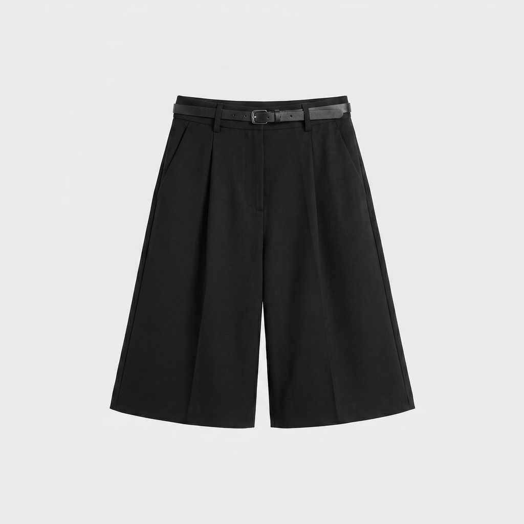 Bermuda Tailleur Femme Noir
