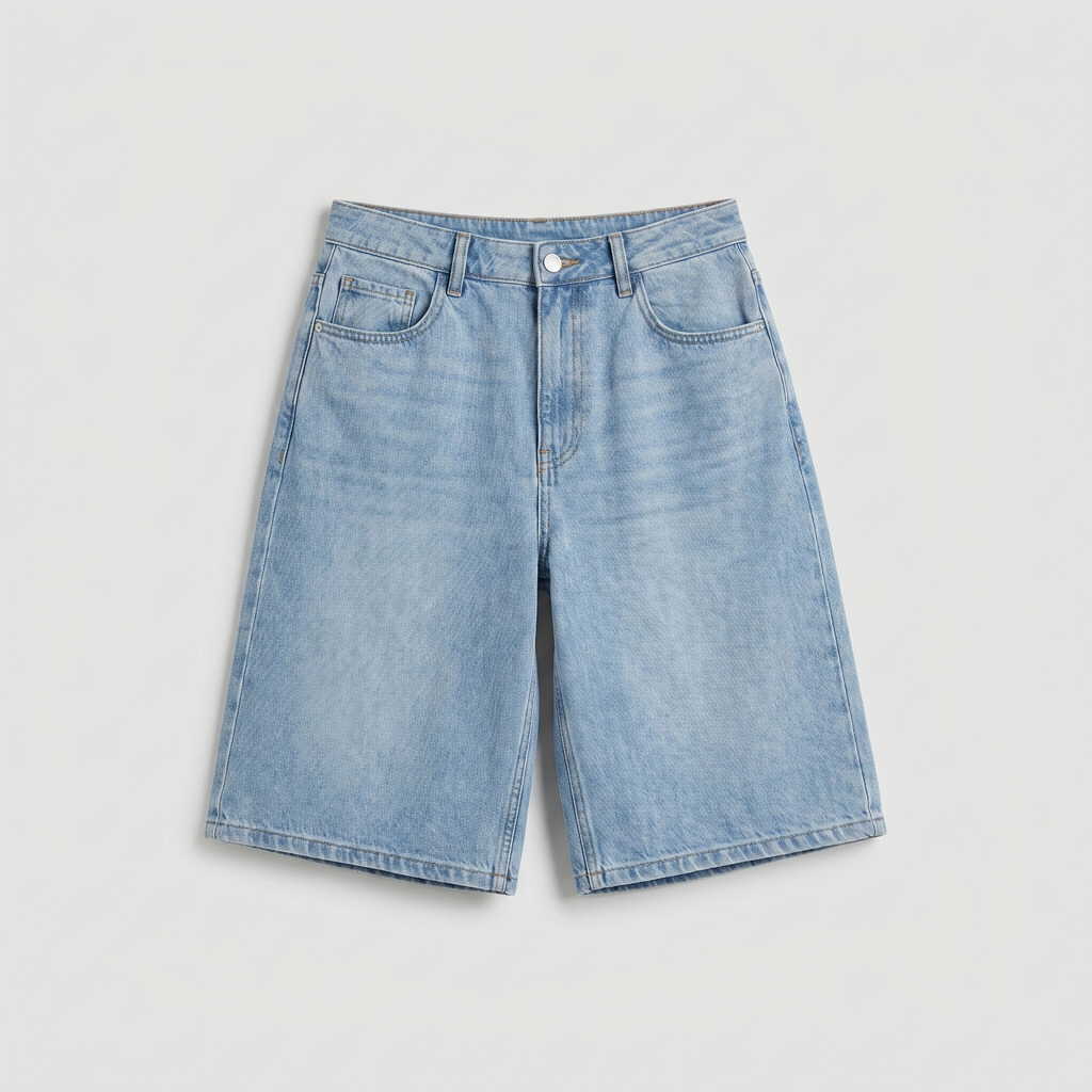Bermuda Jean Femme Coupe Droite