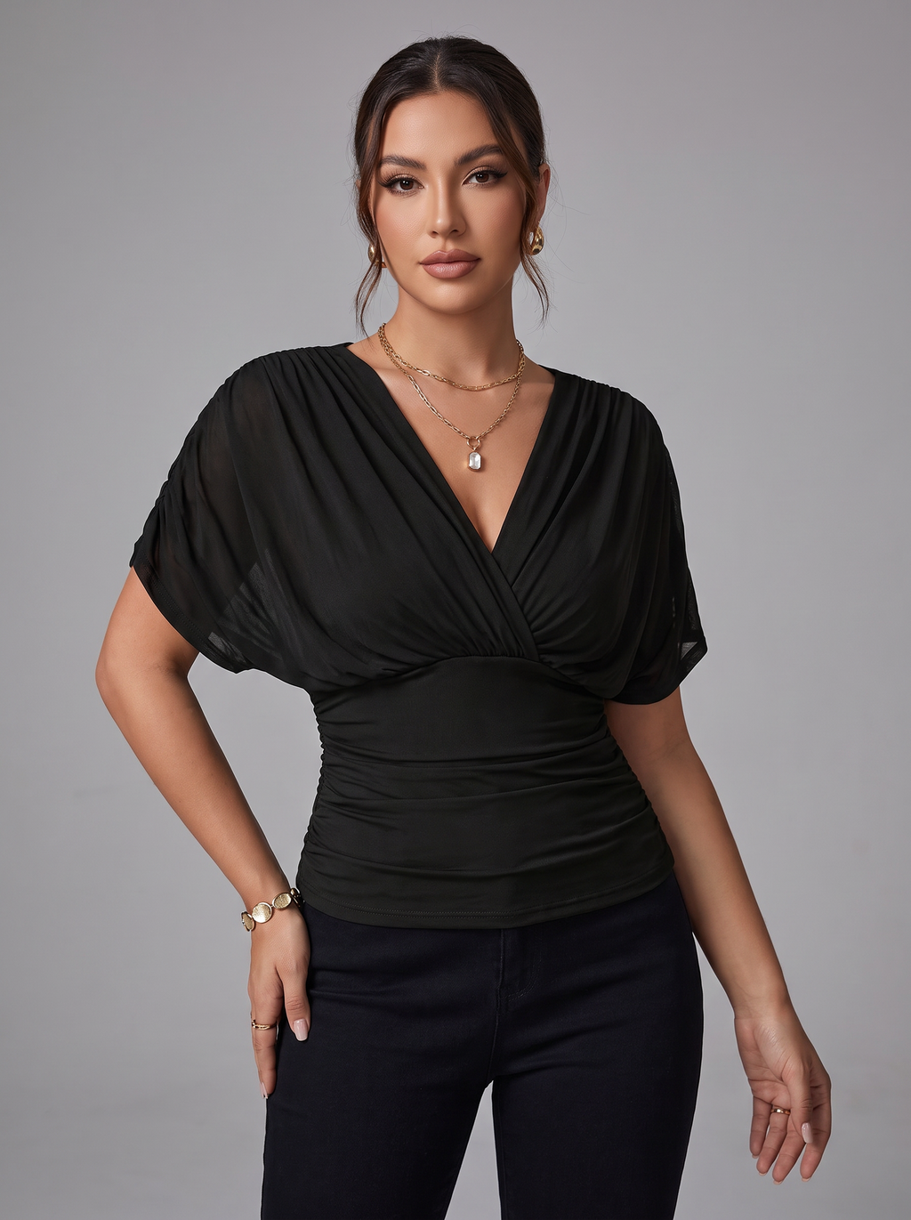 Blouse drapée