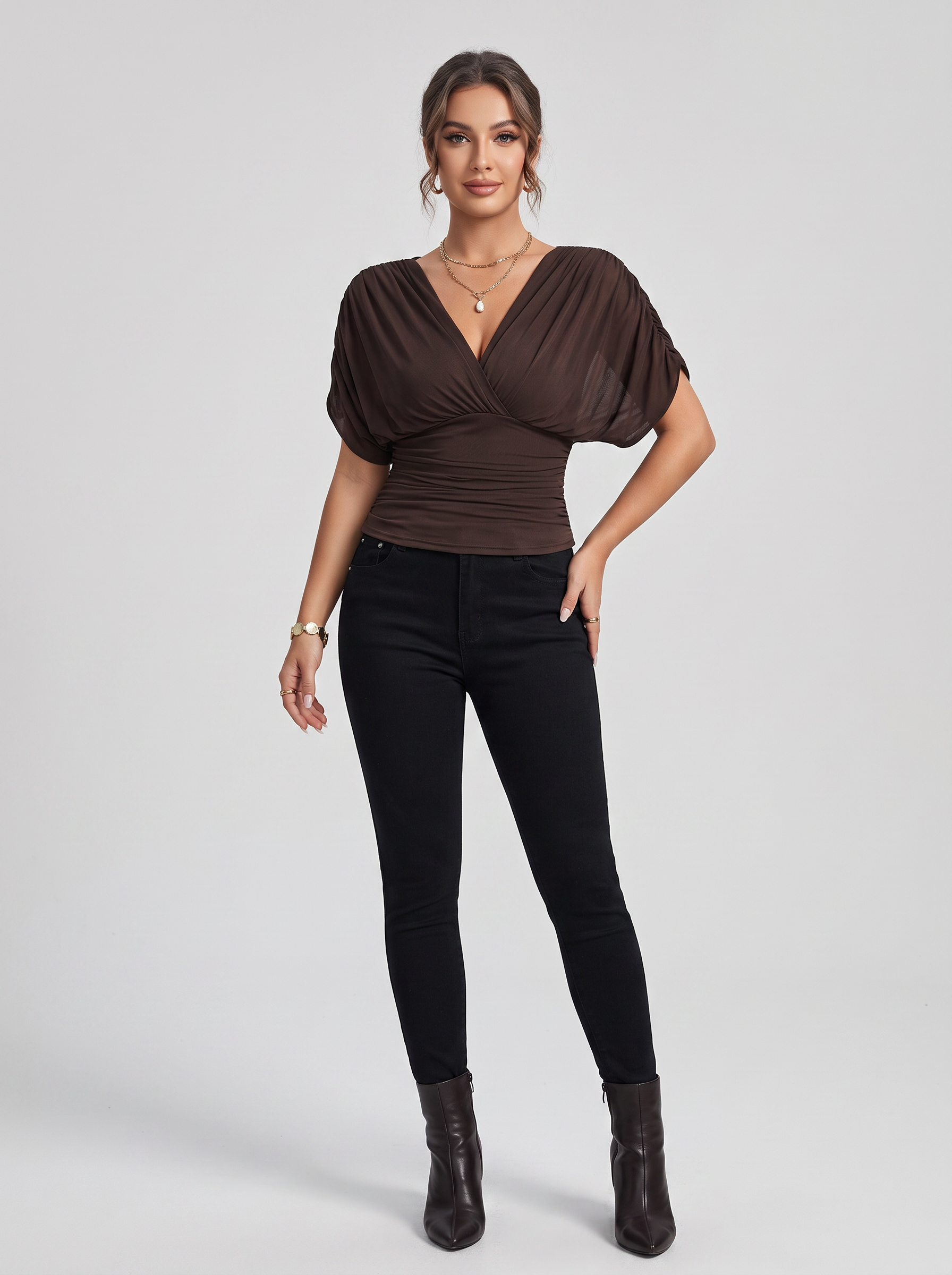Blouse drapée