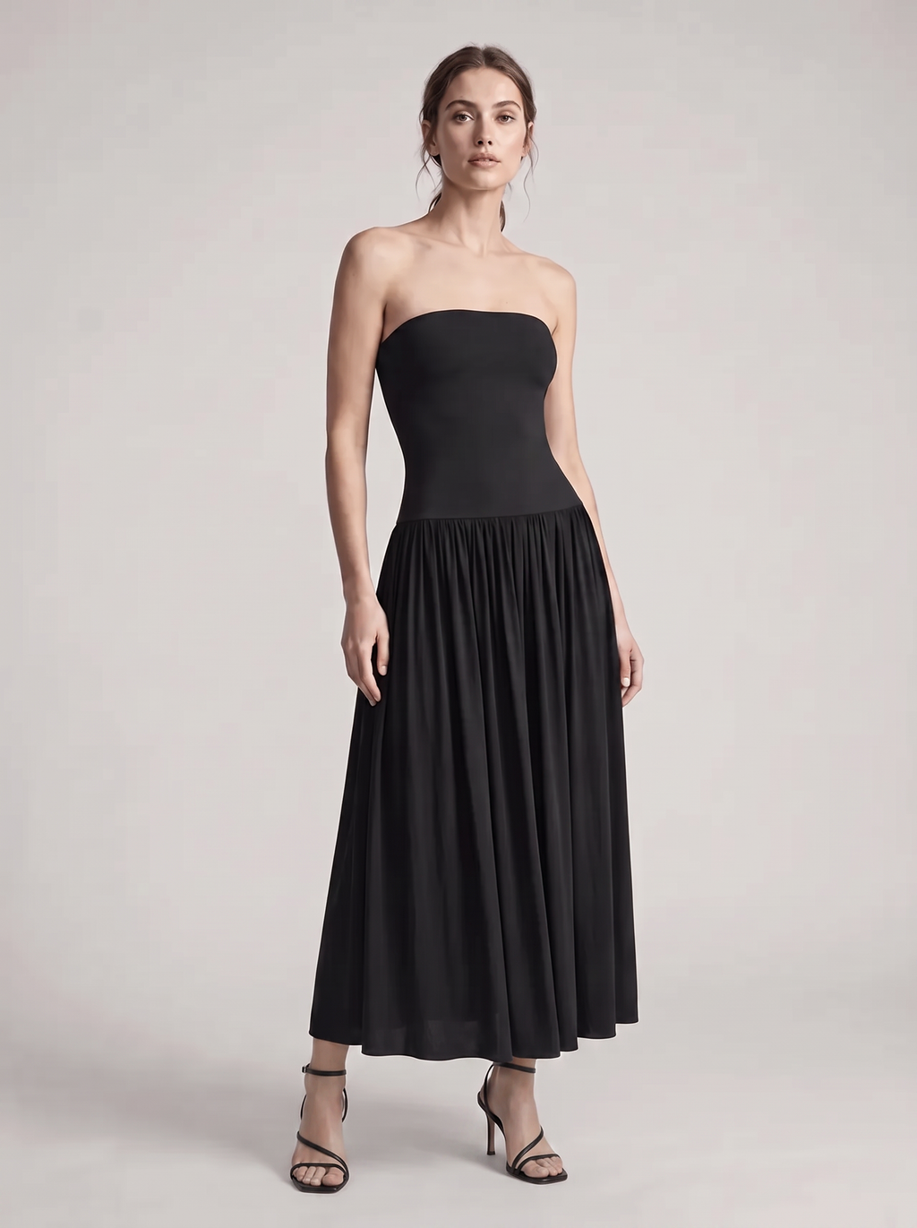 Robe bustier plissée