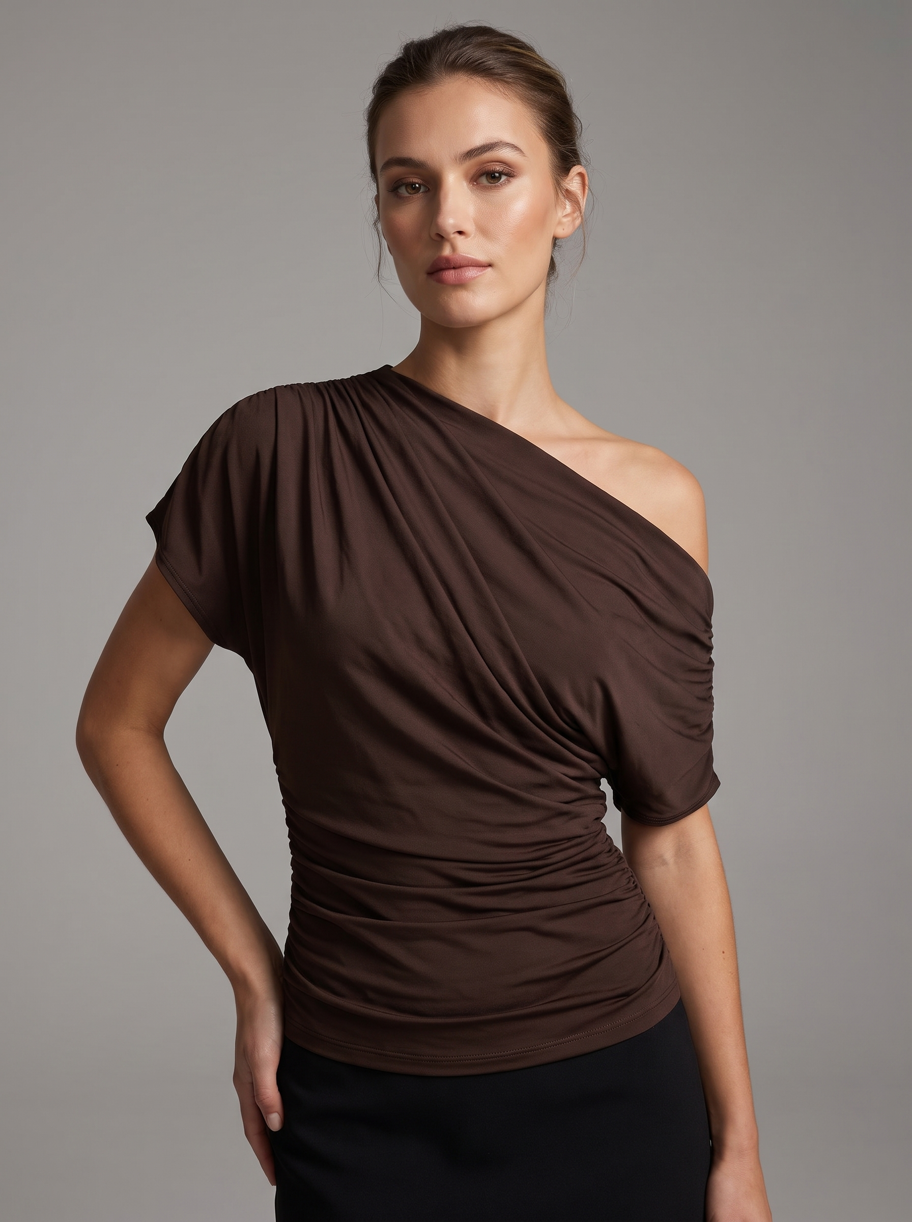 Top Drapé asymétrique
