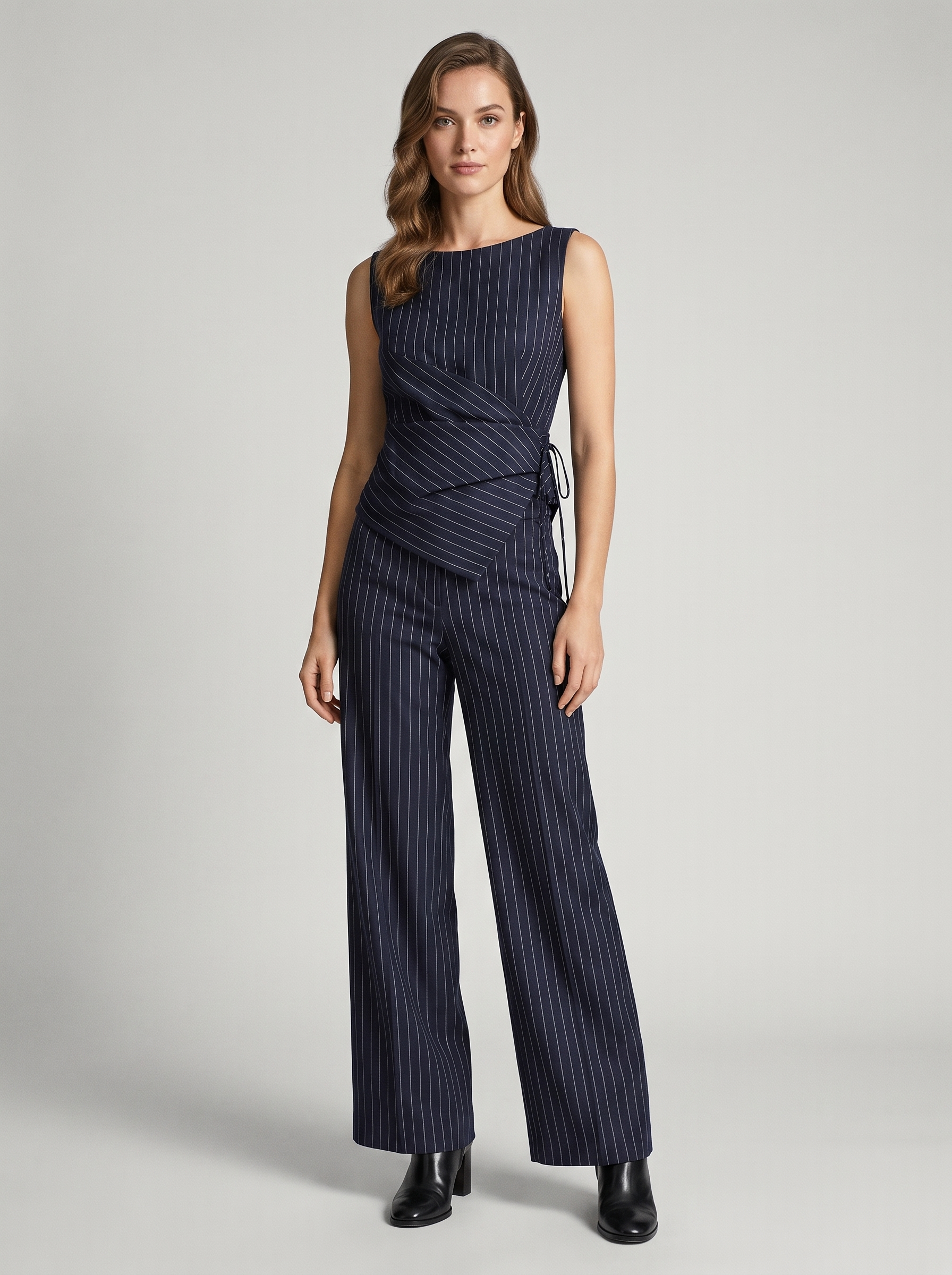Ensemble pantalon rayé