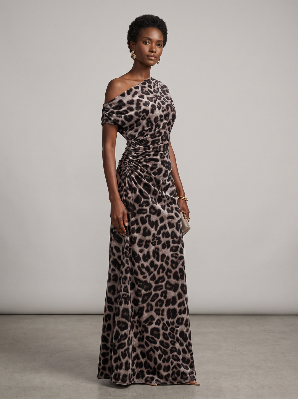 Robe longue imprimée